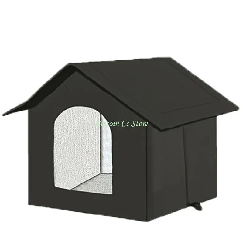 

X90F Изолированный кошачий домик для уличных кошек Приют для кошек Ferals для зимней защиты