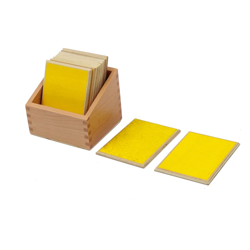 Montessori Touch Board Tactile Tablets Sandpaper Sensory Pads Kids Educational Toys Matching Game for Children Learning Toys