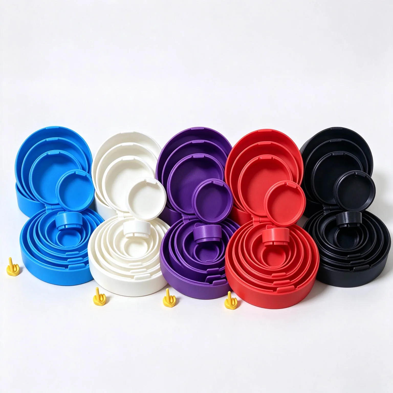 Doll ring box multifunctional small item necklace jewelry Halloween 6-layer folding storage box prank stress reliever