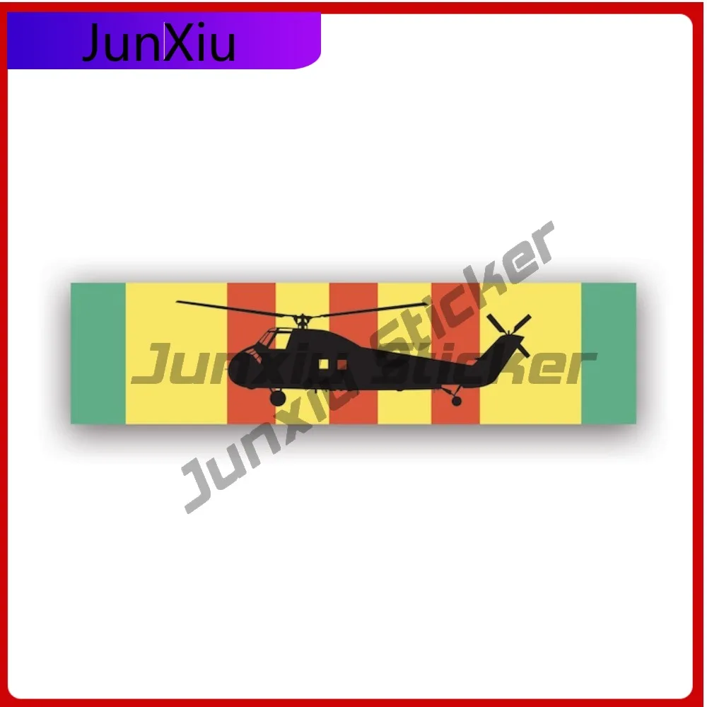 

Vietnam Service Ribbon With H-34 Choctaw Cute Laptop Waterproof Vinyl Decal For Mobile Phones Fun Decor High Quality Sticker