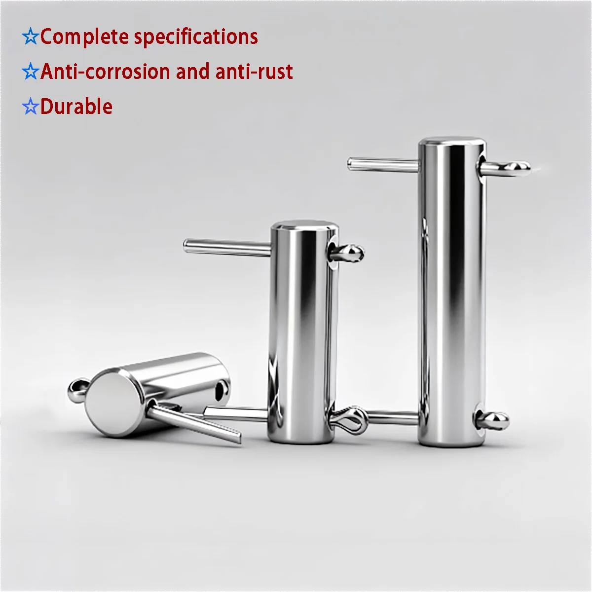 304 Stainless Steel Double Headed Perforated Cylindrical Pin Positioning Pin Plug Open Mouth Pin Set M4-M24