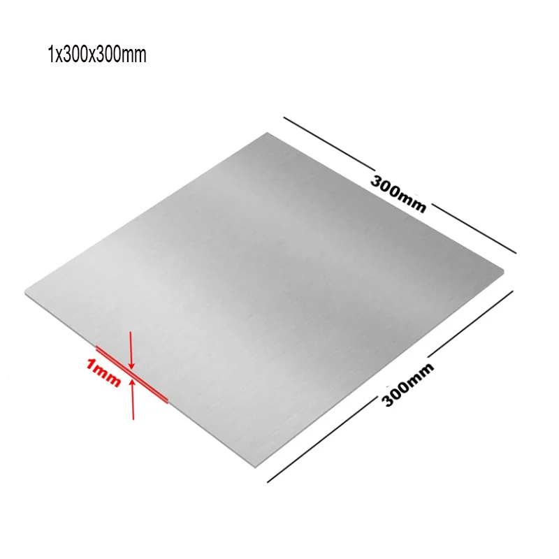 Imagem -02 - Placa de Alumínio 100x110 mm 300x300 mm Placa de Alumínio Faça Você Mesmo Material Lasers Quadro de Corte Placa Metálica Espessura 0.310 mm Pcs de