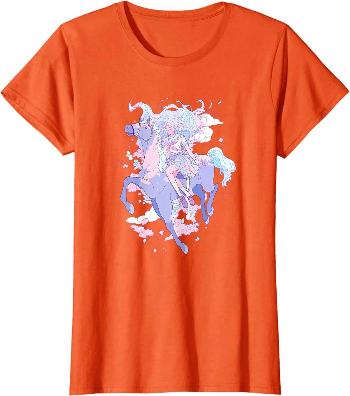 Horse Girl funny Pastel japan Anime Aesthetic japanese T-Shirt