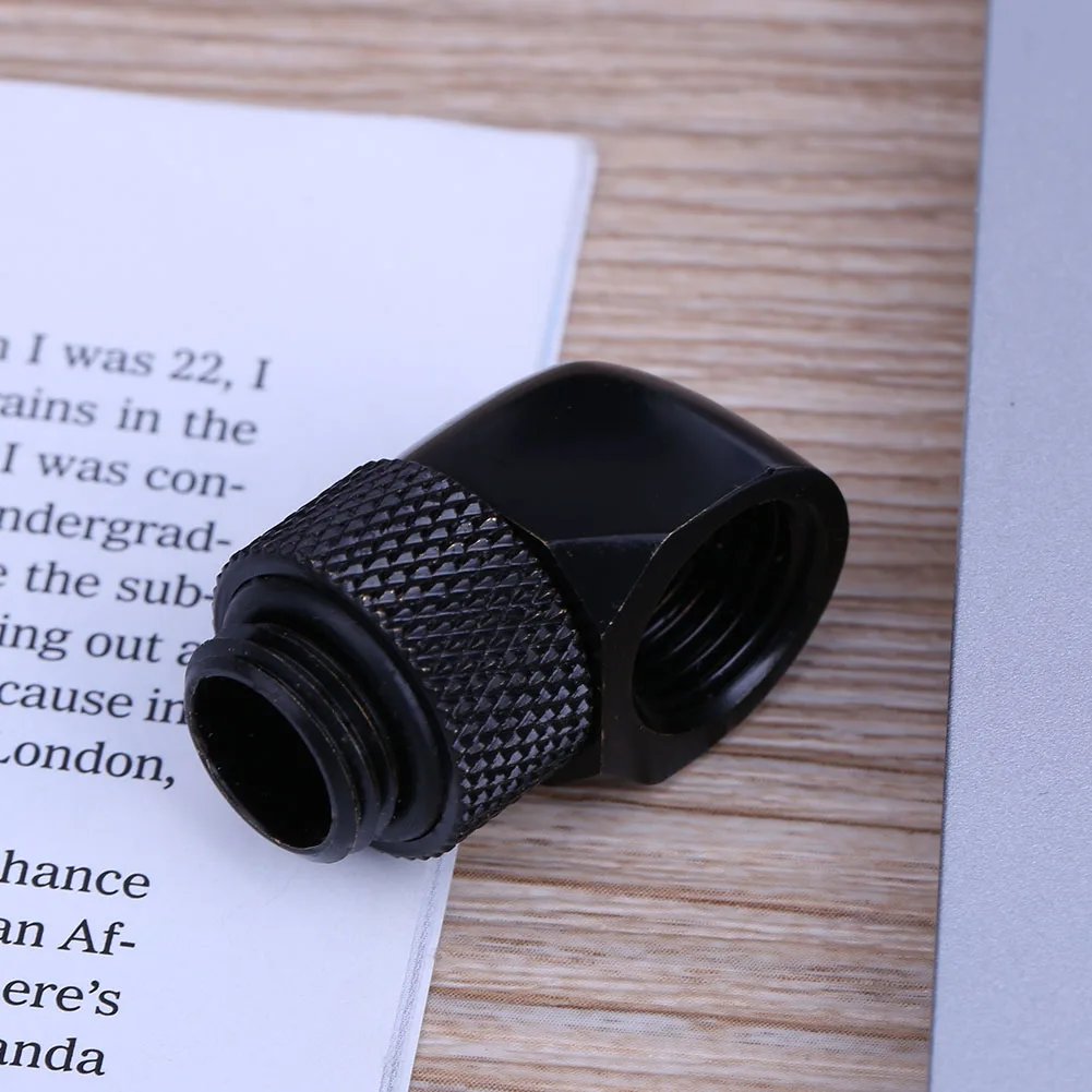 

90 Degree Rotary Water Cooled Connector G1/4 Thread Rotary Fitting Brass Fitting Adapter for PC Water Cooling System