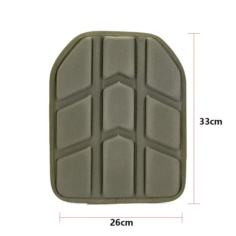 Shock Absorbing Removable Molded Tactical Vest Pad 26x33cm for Paintball Game Vest Tactical Plate Carrier Cushion view 3