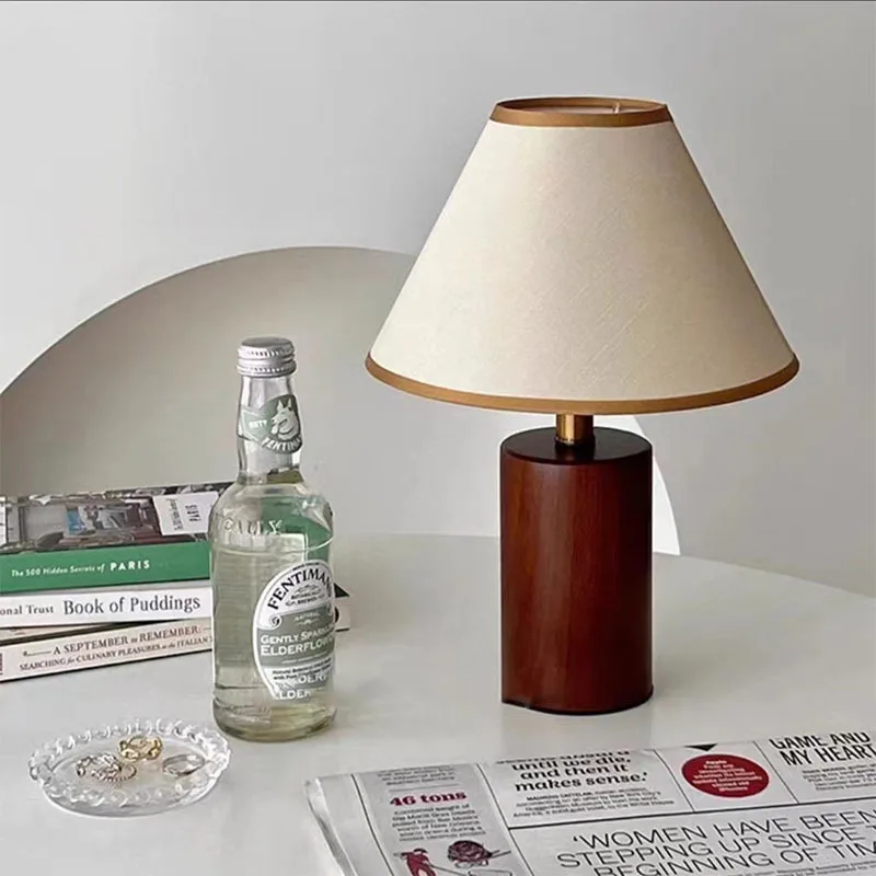 Korean Vintage Wabi Sabi Ceramic Table Lamp LED Night Light Bedroom Bedside Desktop Guesthouse Ambient Home Decor Novelty New