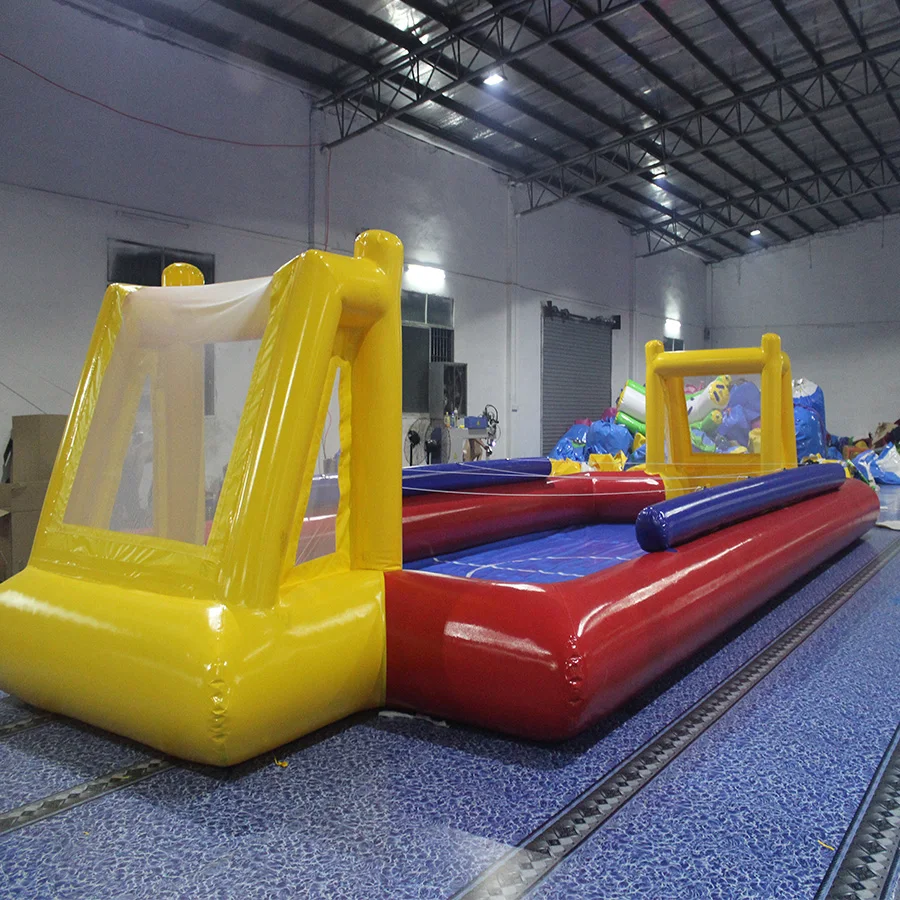 //Inflatable Soccer Sports Court 3V3 Inflatable Football Water Pool Pitch Field For Birthday School Playground Family Team Games