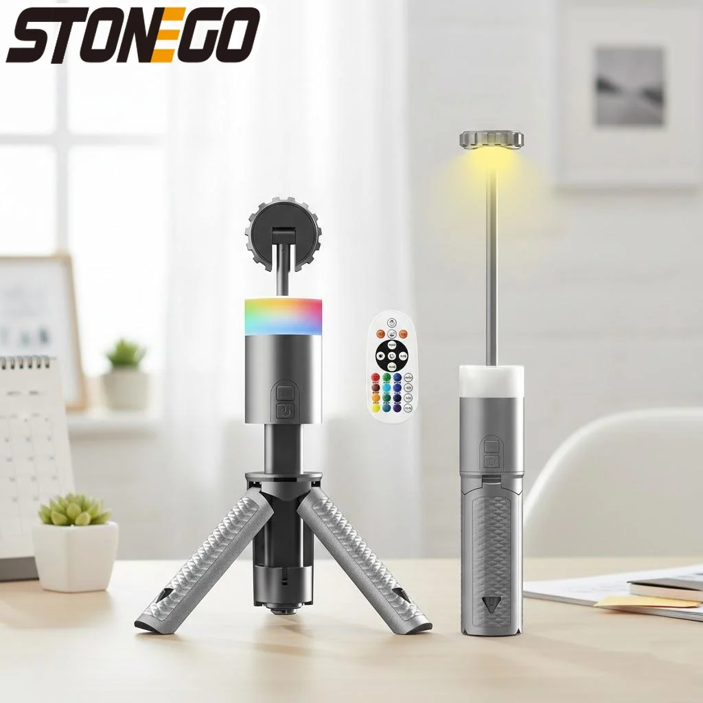 

6000mAh Rechargeable Outdoor Camping Multifunctional 15 Colors Flashlight Portable Lantern Long Lasting Mood Light Searchlight