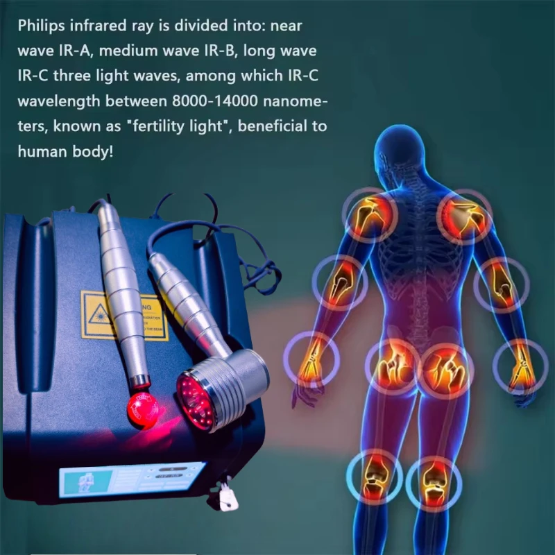 

High Power 5W Cold Laser Therapy Machine 650nm 808nm for Herniated Disc Nerve Pain Relief Home Use