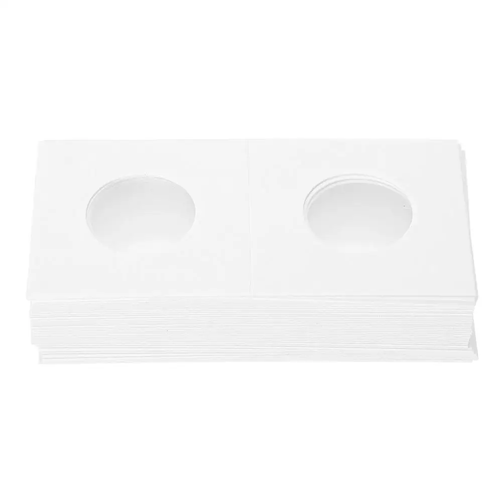 50 Pcs Coin Collection Box Supplies Cardboard Holder Coins Paper Holders