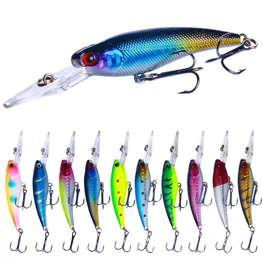 Floating Minnow Lure 8G Micro Long Cast Suspending Rattle Bead Luminous High Attraction Realistic Saltwater Fishing Bait