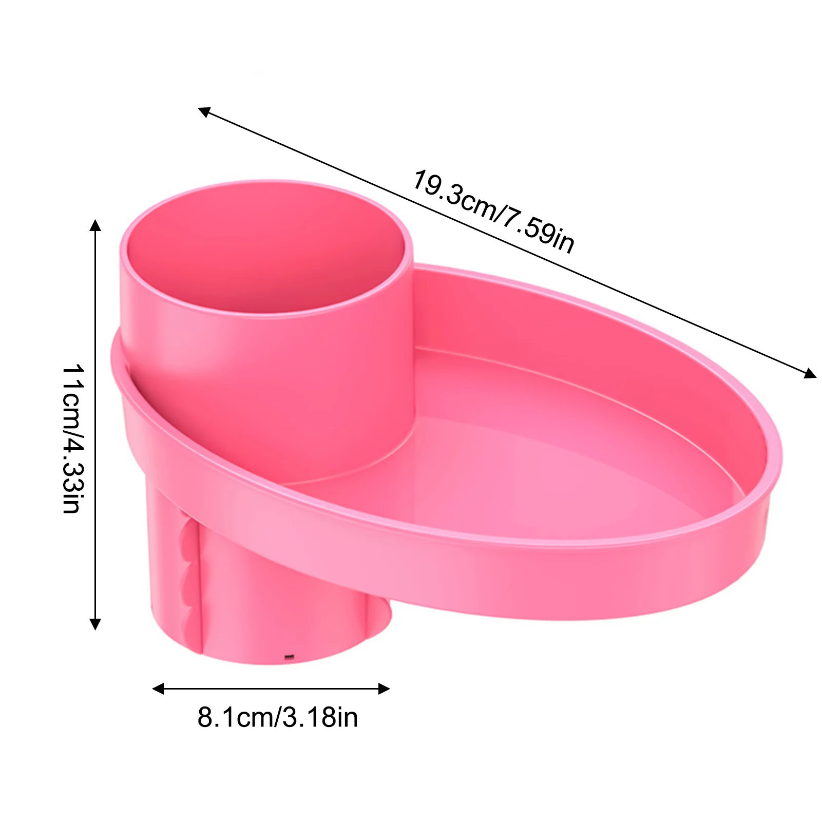 Cup Holder Tray for Car Seats Quick to Install with Expandable Base Storage Tray Suitable for Kids Travel Outing