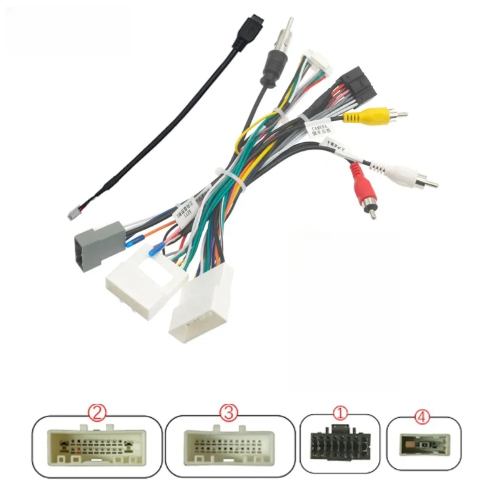 16pin Car Audio Wiring Harness with Canbus Box NS-SS-04A For Nissan Qashqai 06-13 X-TRAIL 13-21 Stereo Installation Wire Adapter