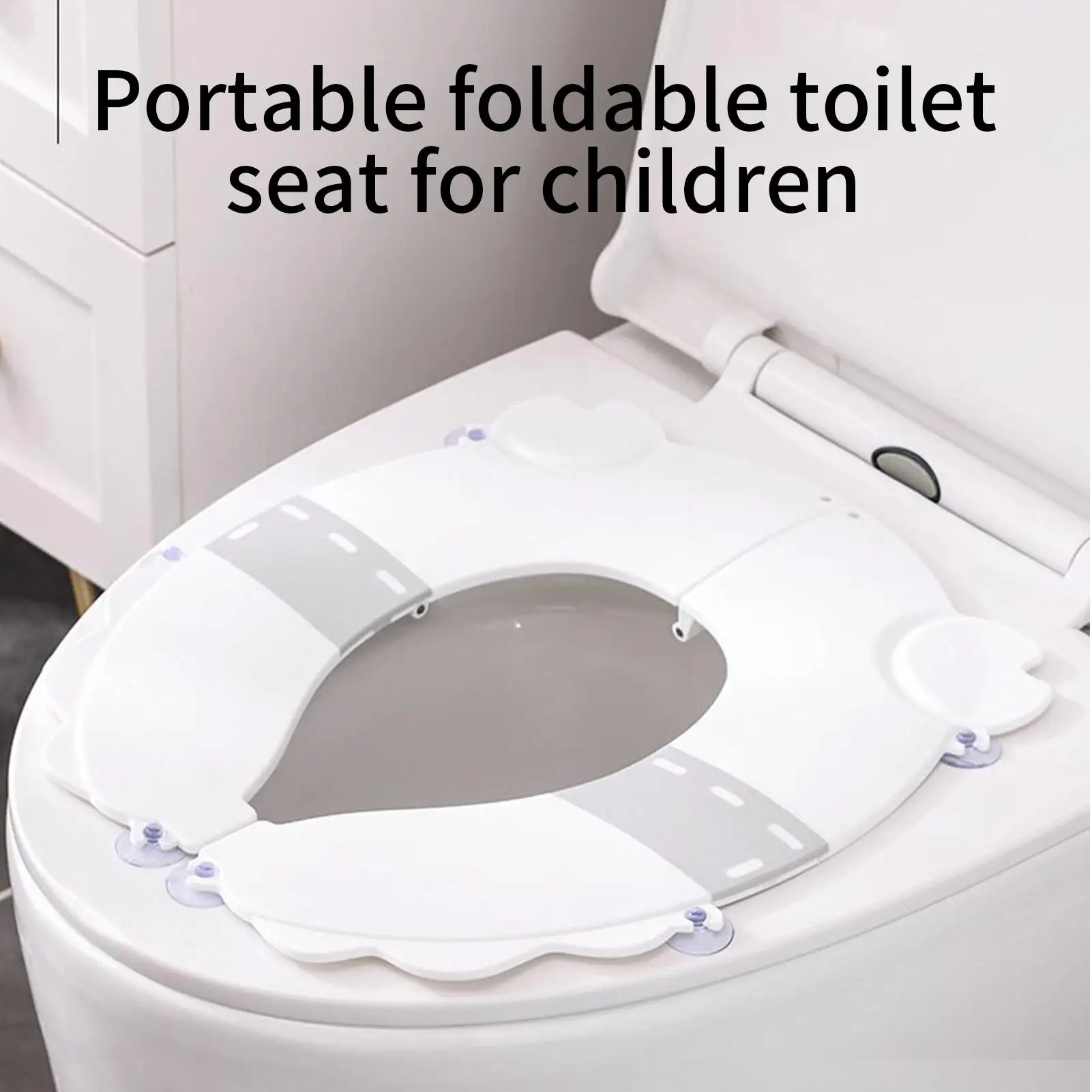 مقعد تدريب المرحاض للسفر للأطفال، مقعد نونية قابل للطي للأطفال الصغار، وسادة مقعد محمولة للسفر، وسادة مساعدة للبول #3