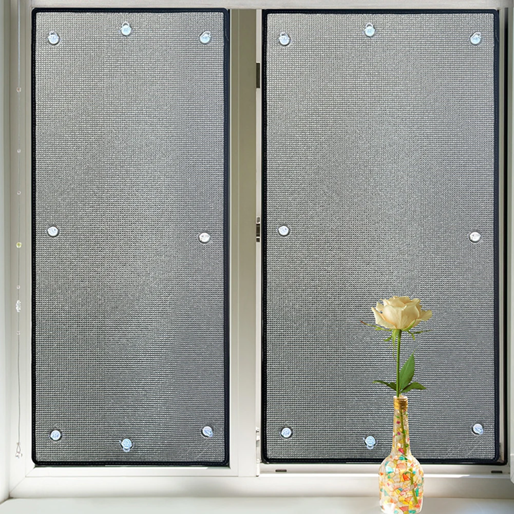 100cm Double-Layer Aluminum Foil Insulation Window Film 6MM Thicken Sash Roof Insulation Shading Winter Warm Windproof Cover