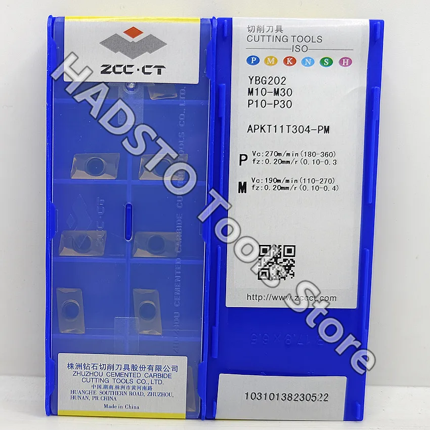 

APKT11T304-PM YBG202 APKT11T304-PM APKT11T304 ZCC.CT CNC carbide inserts APKT Milling inserts For Steel, Stainless steel