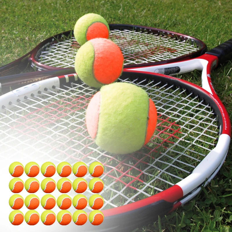 

Теннисные мячи для тренировки щенков — прочный оранжевый, с низкой компрессией, большой пакет без стресса, тренировочный инструмент, упаковка из 18/24 предметов