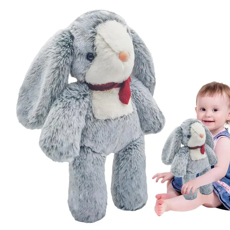 Bunny Stuffed Animal 14.1 Inches Plush Doll Toy Cuddly Animal Toy For Home Decoration Huggable Plush Stuffed Toys For Boys Girls