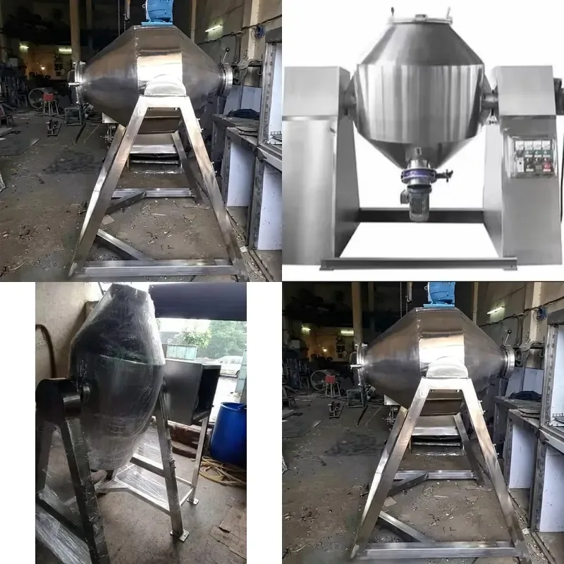 500L V Type Powder Mixer SUS304 Horizontal AC Motor 5kW 380V High Safety Level High Speed Disperser