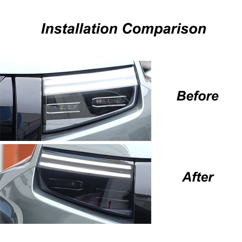 For BYD Formula Leopard Titanium 3 2025 Blackened Headlight Taillight Protective Film Headlight Tail Lamp Color Changing Films