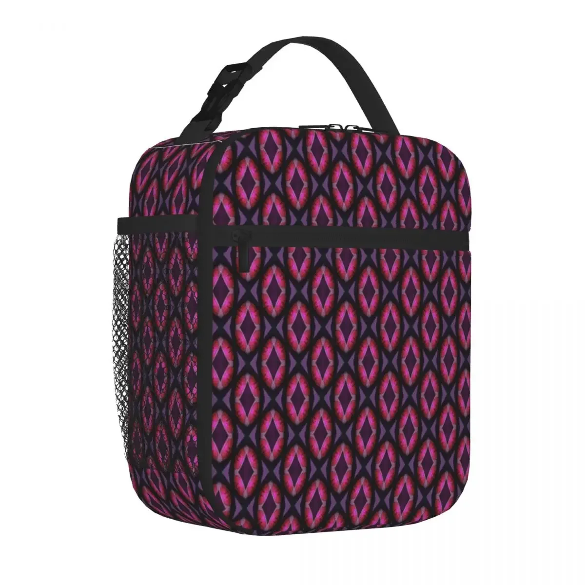 Hot Sale Twilight Weave Three Compartment Lunch Handbag School Field Trip Meal Prep Bag