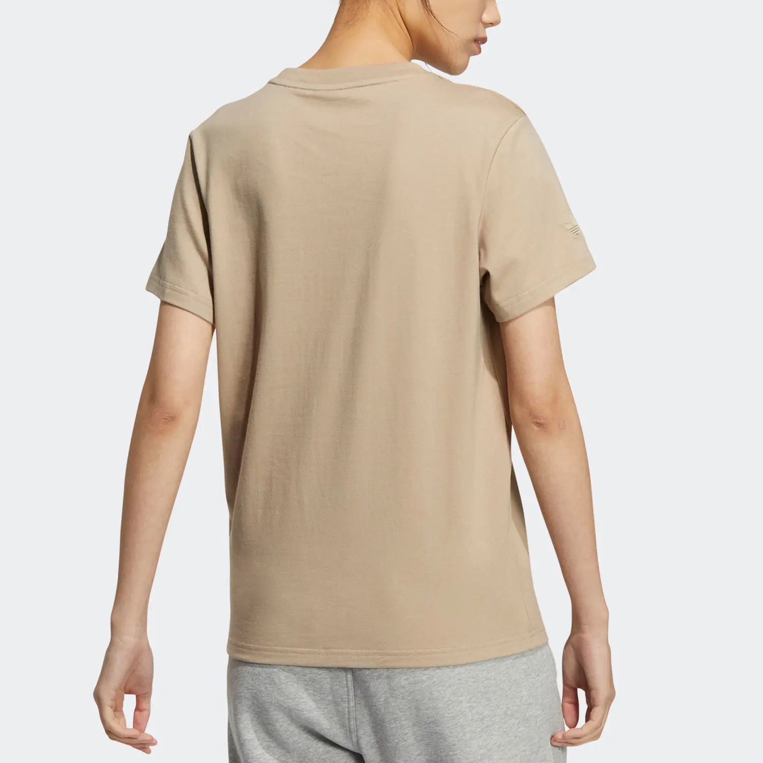 Adidas genuine clover summer new round neck women's casual short sleeved shirt HR3473