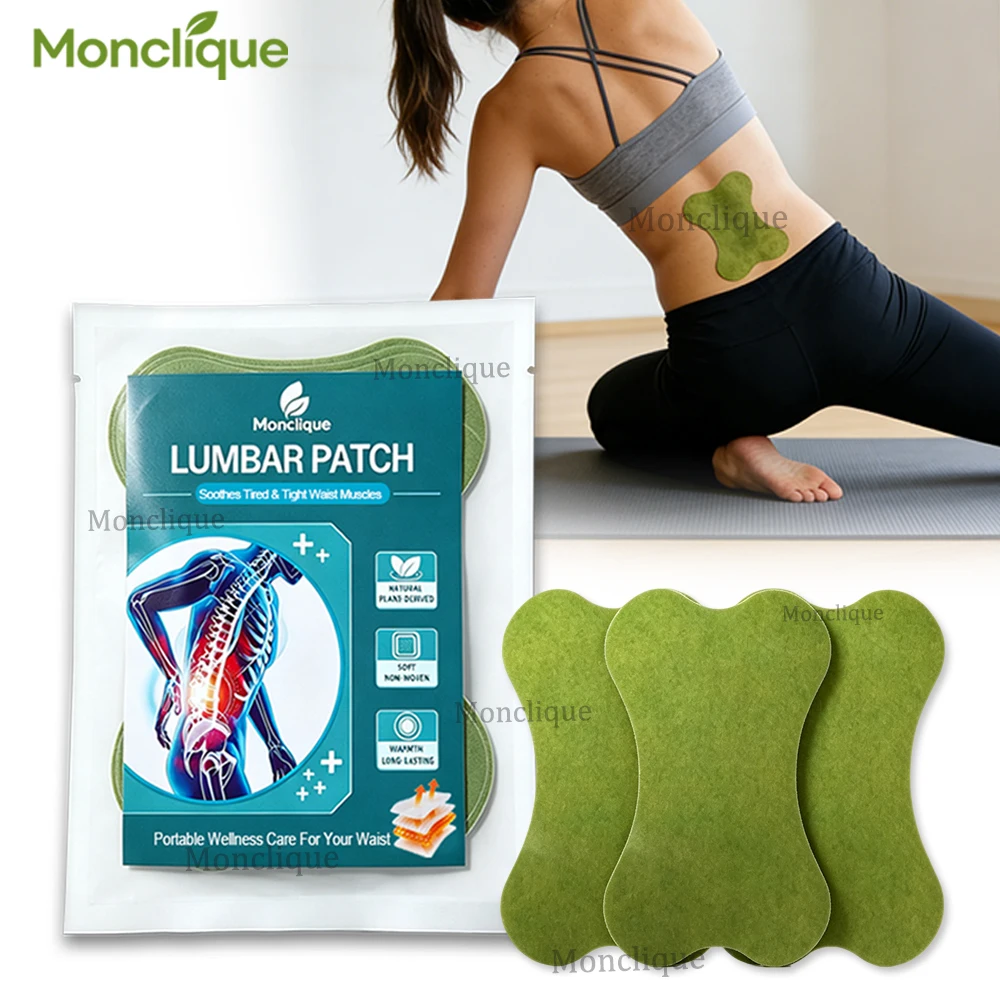 12/72PCS Lumbar Spine Soothing Patch Waist Wormwood Hot Compress Pad Long-lasting Heating Portable Breathable Back Warm Stickers