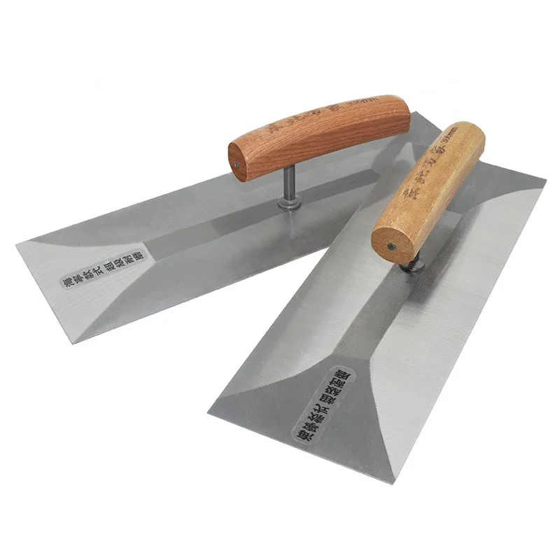 Carbon Steel Trowel Bent Handle Stereoscopic Blade Two Sizes 11.8 1inch/12.99 inch Trowel Scraper Construction Tool Scraper Tile