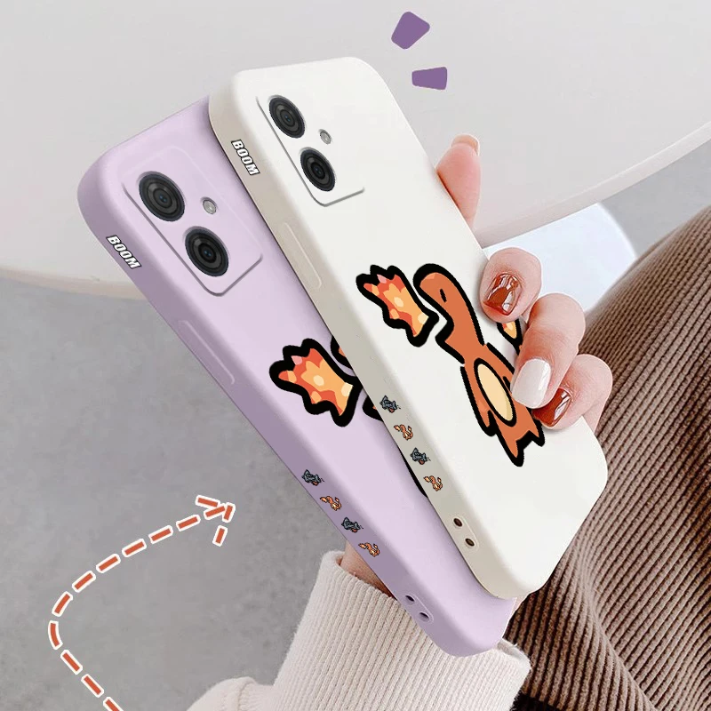 G 54 Angry Dinosaur Silicone Phone Case For Motorola Moto G24 G34 G42 G52 G54 G53 G50 G72 G84 G100 G9Plus G8Play 50Fusion Cover