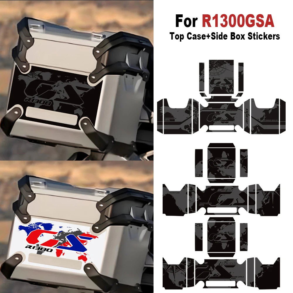 

Мотоциклетный верхний ящик, боковой багажник, наклейки из ПВХ, полный комплект декоративных наборов для BMW R1300GS R 1300 GS R1300 ADV GSA Adventure 2025