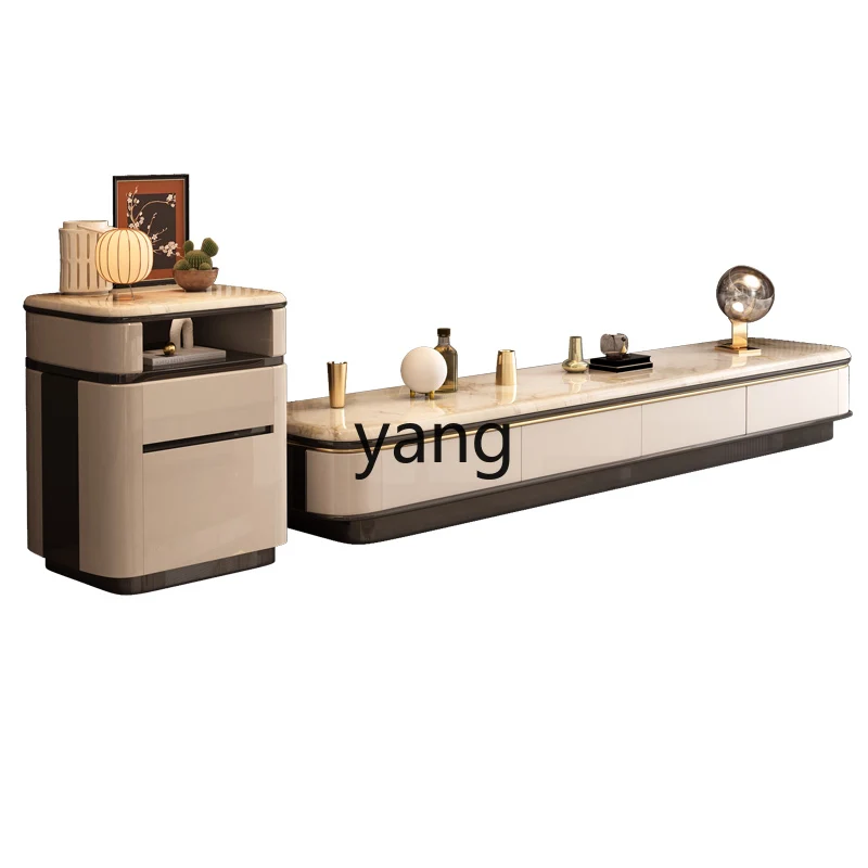 

TGF TV cabinet Modern simple living room Home light luxury high-end floor cabinet against the wall