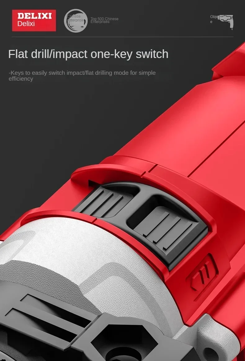 Pistolet de forage à percussion polyvalent, tournevis électrique et forets, 220V