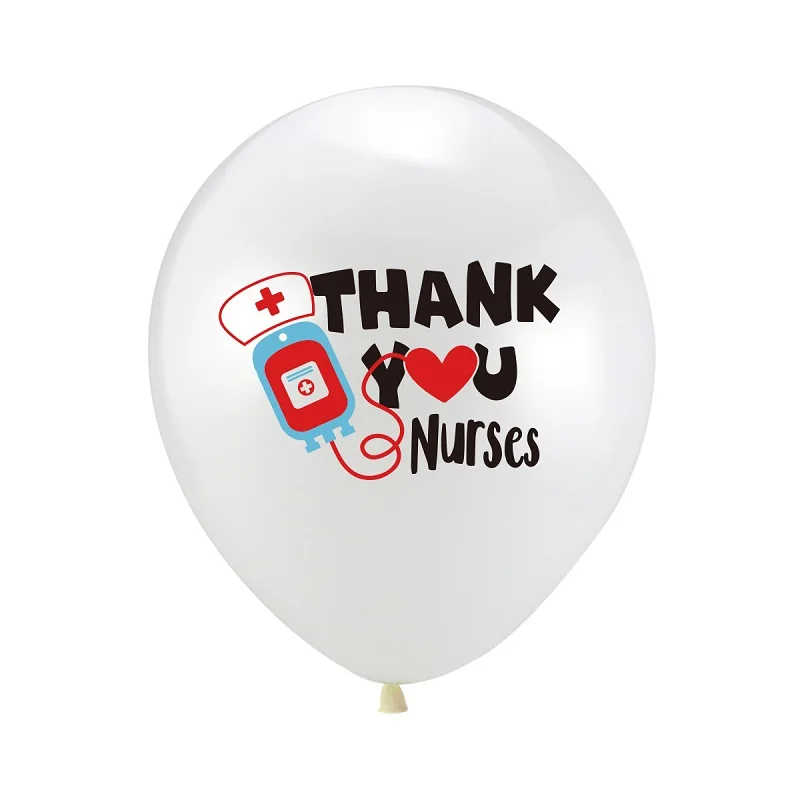 10pcs Doctor Nurse Day Theme Party Decoration Hospital Staff Party Decoration Nurse Balloon