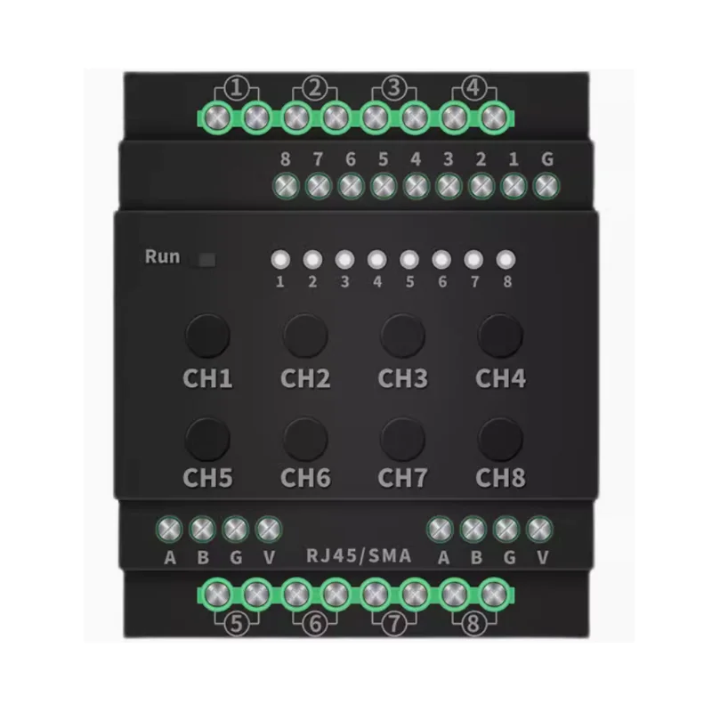 Módulo de control de iluminación, placa de relé de 8 canales de puerto serie RS485, interruptor modbus, entrada/salida