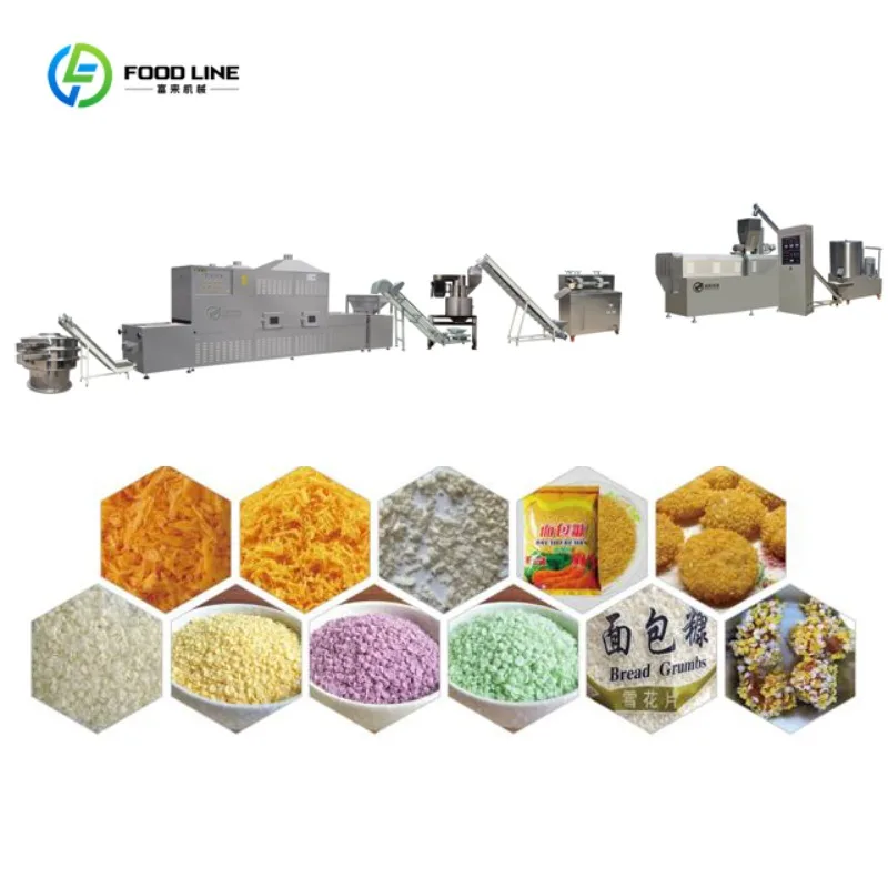 Horno de Cocción Automático Personalizado y Máquina Extrusora de Pan Rallado para Línea de Producción de Panko con Acero Inoxidable 304