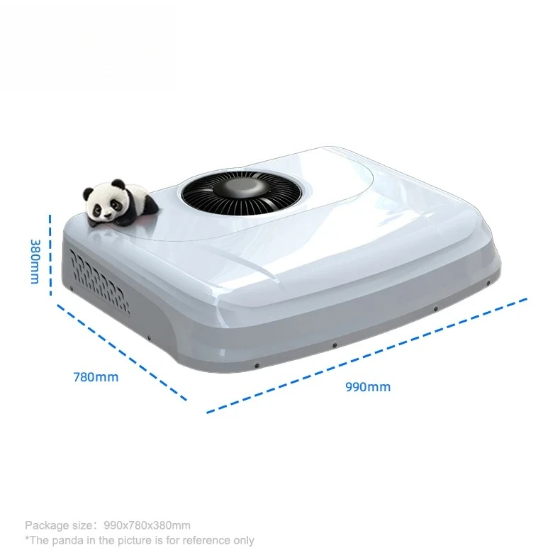 New Design DC Inverter 12V 1900W Cooling Capacity Rooftop Parking Air Conditioner For Trucks Vans RVs