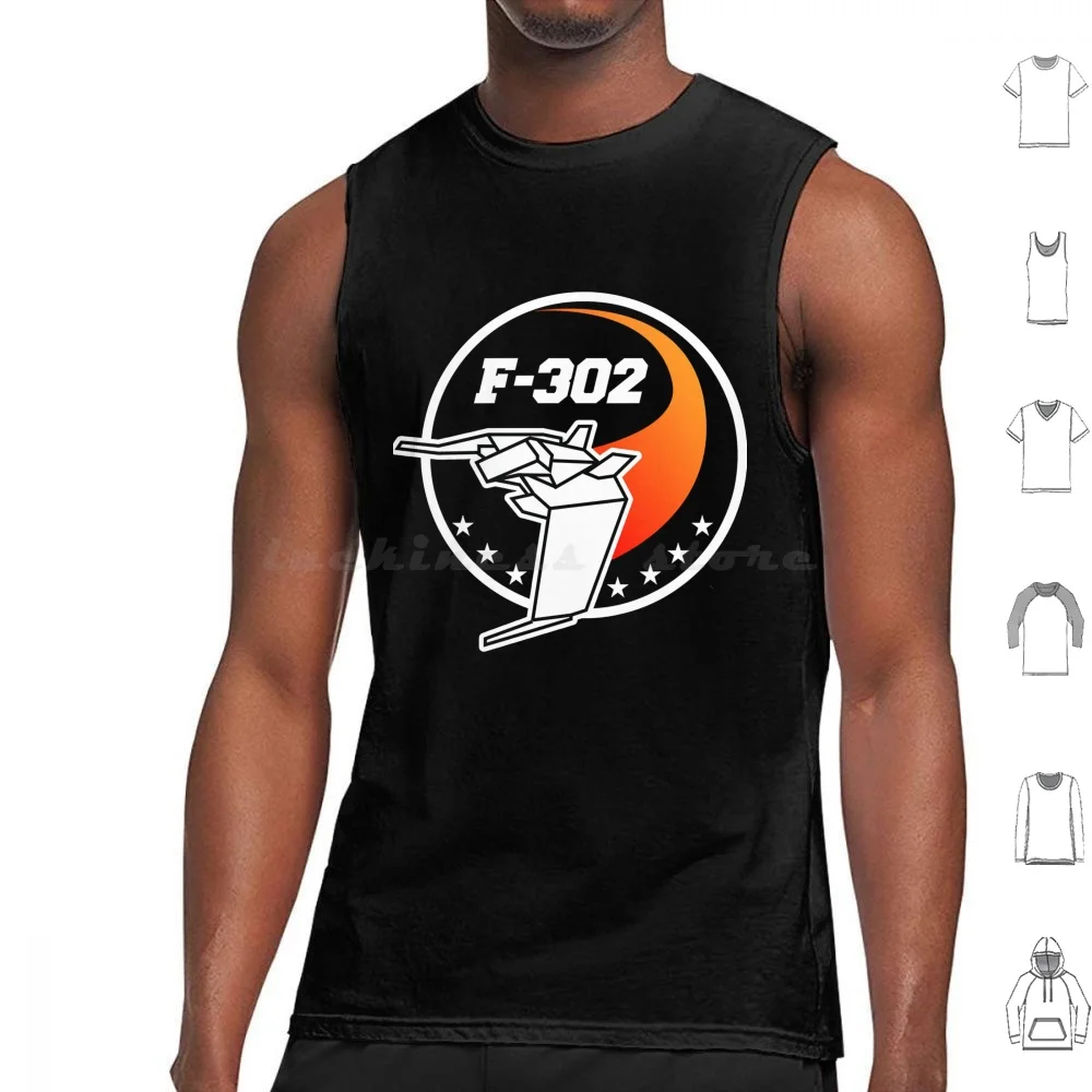 Mens Womens F 302 Interceptor Mission Patch Funny Fans Tank Tops Vest Sleeveless Mens Womens F 302 Interceptor Mission Patch