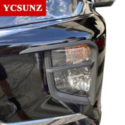 ABS Front Fog Lights Cover Car Accessories Parts For Mitsubishi L200 Triton Ram MR 2019 2020 2021 2022 Double Cabin