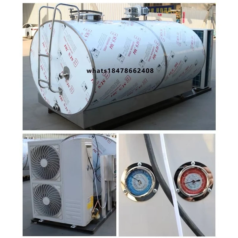Milk Cooling tank 5000 Liters Stainless Steel Bulk Milk Storage tank Cooler Price for Sale