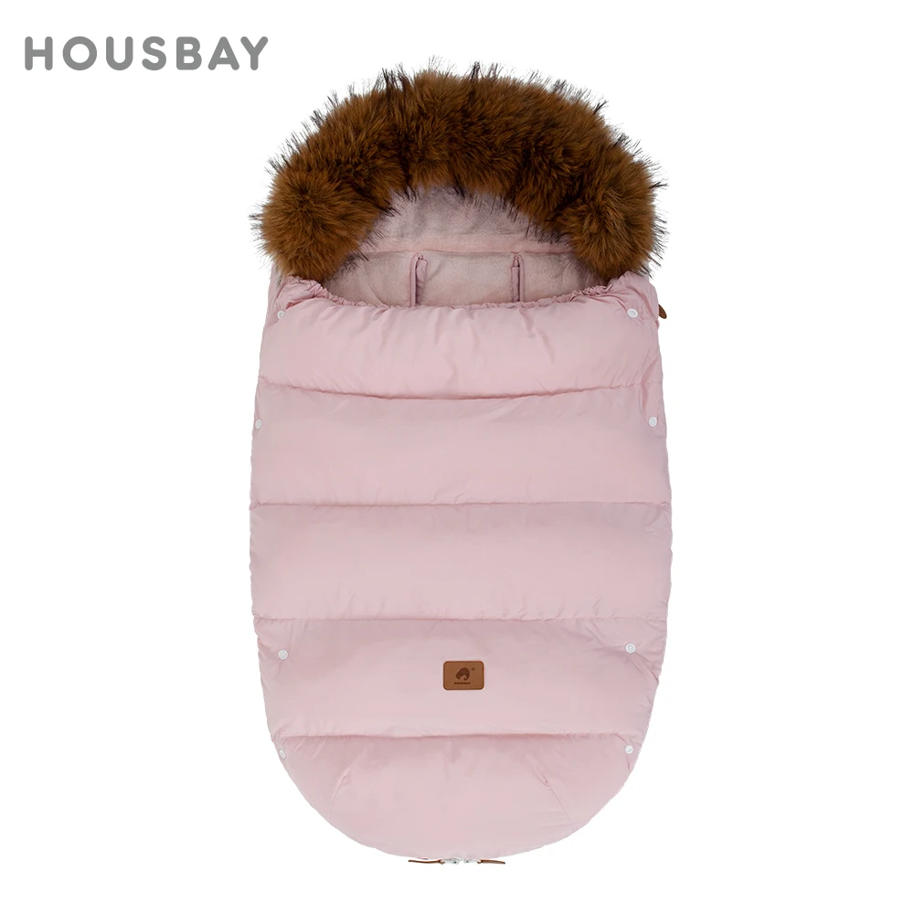 Winter Baby Stroller Footmuff Universal Baby Stroller Accessories Black Envelope Windproof Warm For Newborn Hospital Discharge