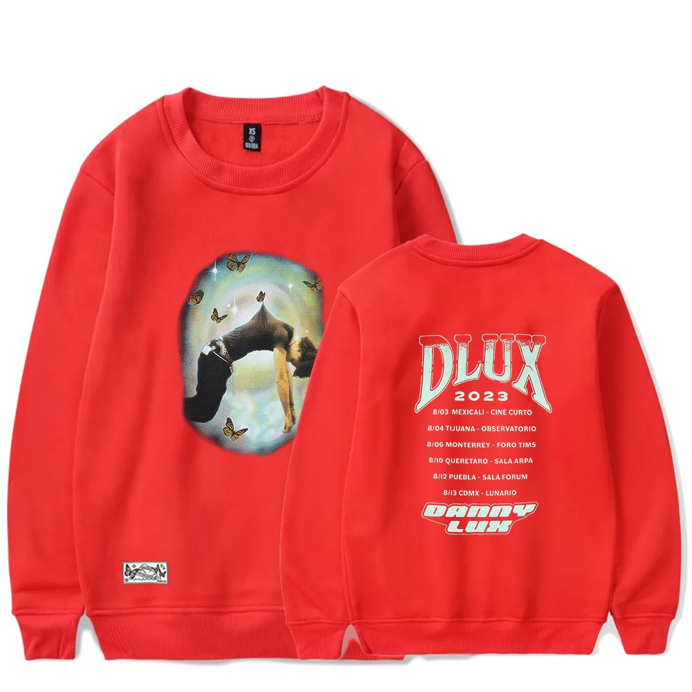 Fashion DannyLux Crew Neck Sweatshirt 2023 Tour Concert Merch Popular Graphics sided Print Unisex Trendy Casual Streetwear Men