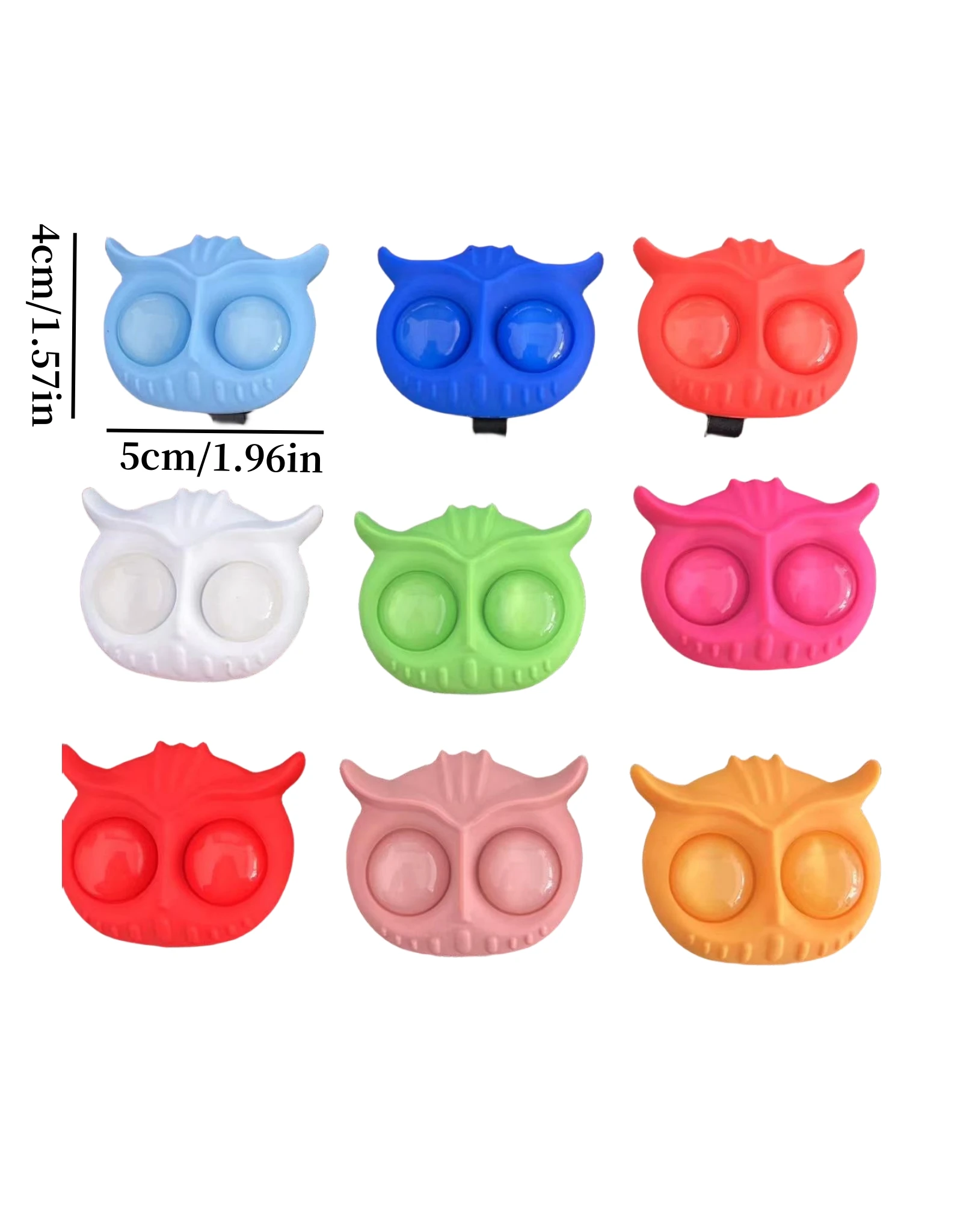 1PC Assorted Colors Luminous Owl Shoe Charms For Clogs Sandal Decoration, DIY Accessories