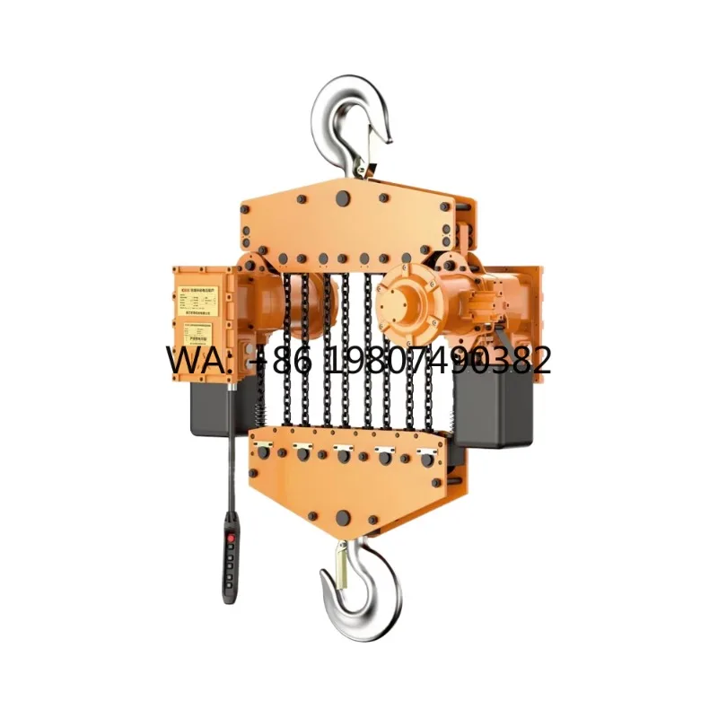 

Portable Chain Electric Hoist Lightweight Sturdy Steel Structure Heavy Lifting Device for Building Hotel Mine Home Retail Use