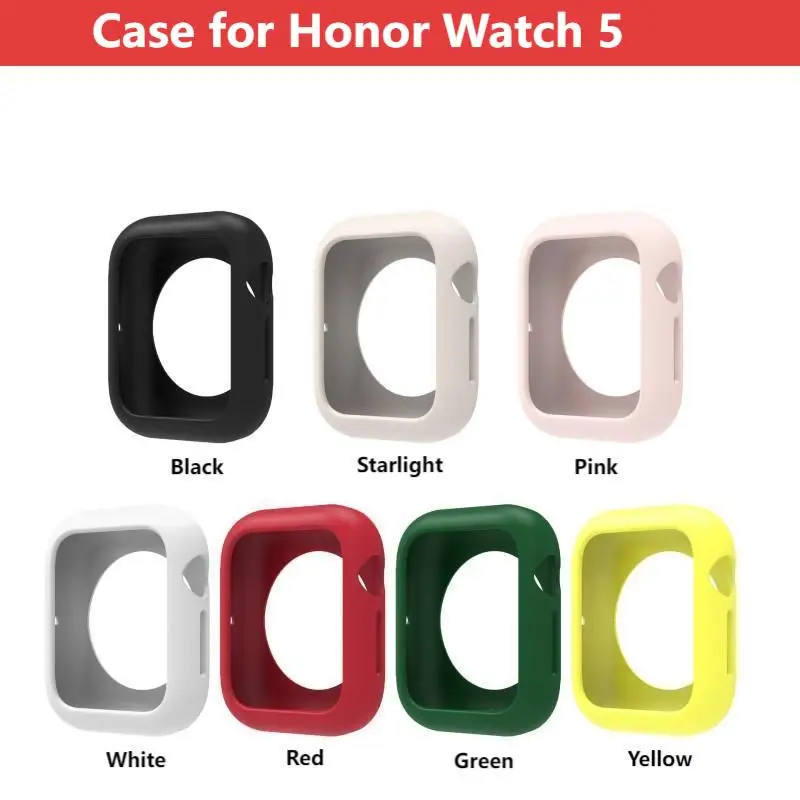 New Soft Silicone Hollow Case for Honor Watch 5 Smart Watch Strap Soft Protective Bumper Protector for Honor Watch5  Accessories