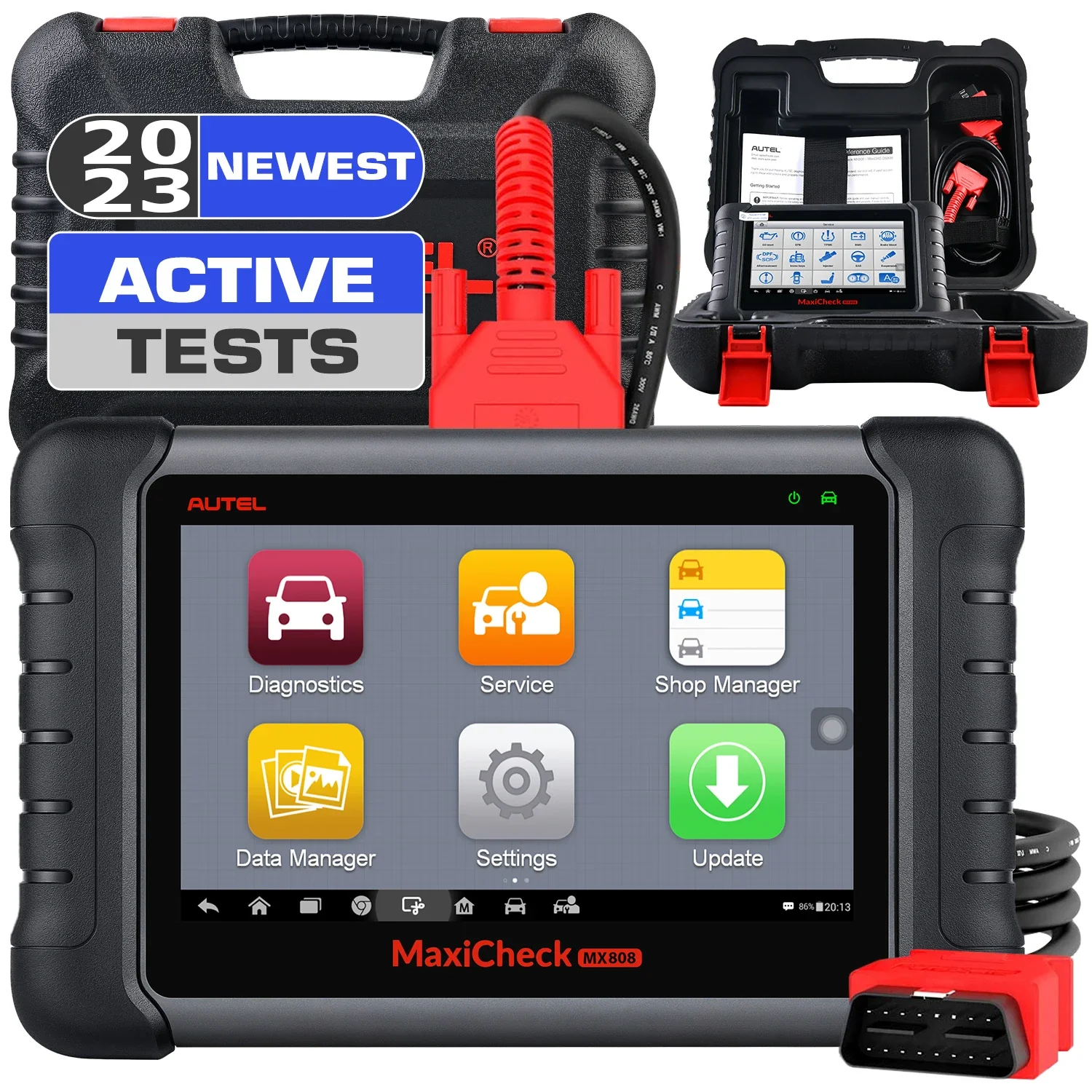 Autel MaxiCheck MX808 S Car Diagnostic Scan Tool All Systems Diagnosis Scanner with 25 Advanced Service Same as MaxiCOM MK808S