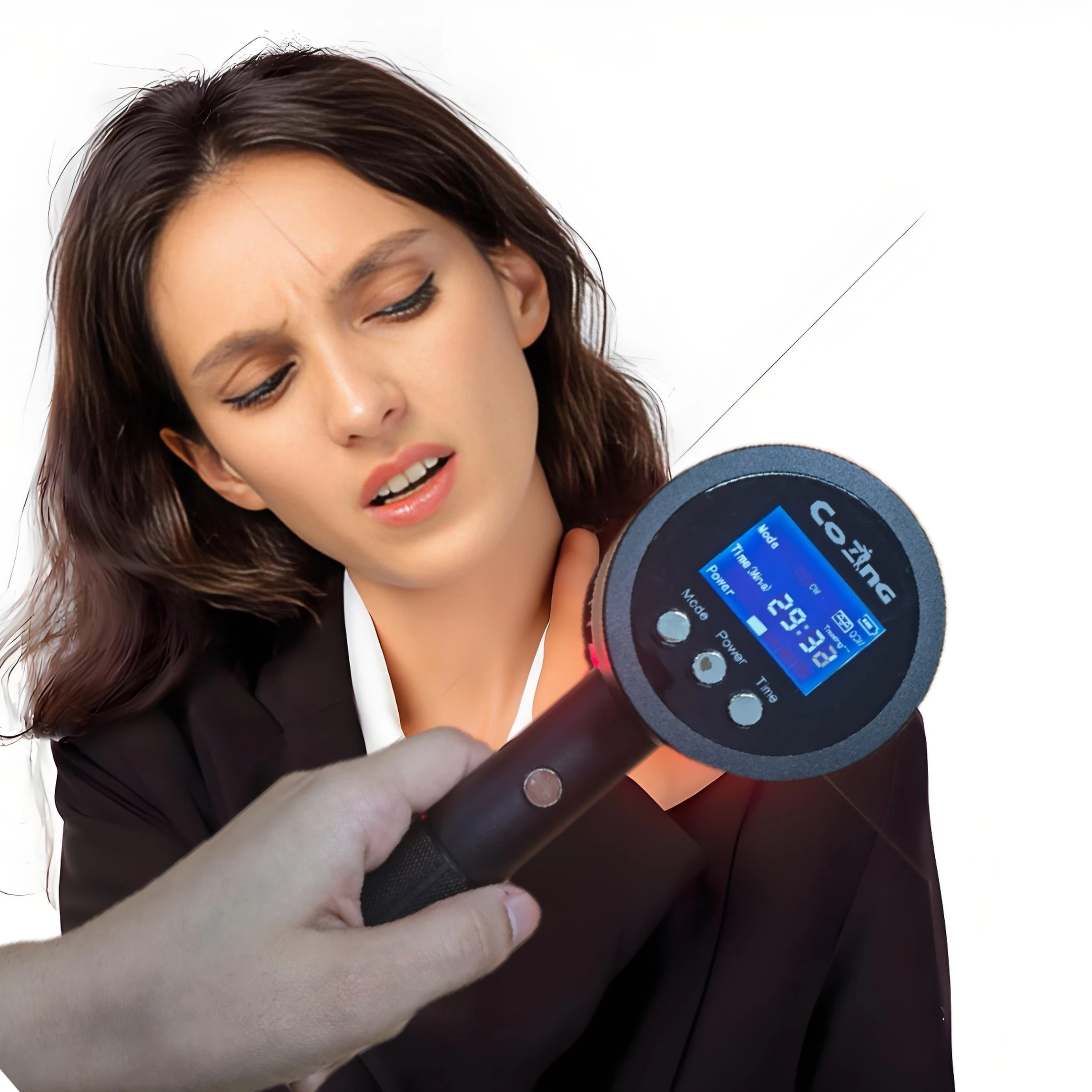 

Регулируемый аппарат для физиотерапии холодным лазером 5 Вт - 6 инфракрасных + 19 красных диодов для индивидуального лечения боли