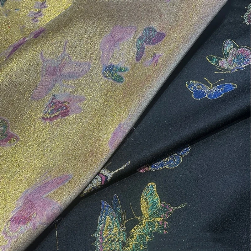 

148cm Wide Chinese Brocade Jacquard Fabric,Traditional Qipao Cheongsam, Vest Blouse Fashion Sewing Material