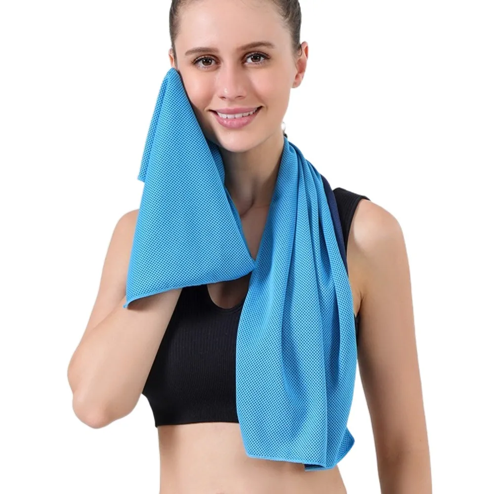 Quick Drying Cooling Ice Towel Sweat Absorption Microfiber Cold Sports Towel Foldable Portable Fitness Cool Towel Yoga