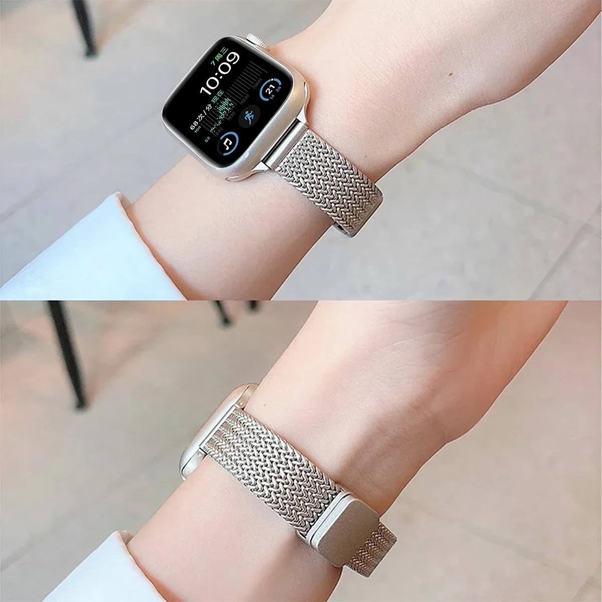 Luxury Slim Metal Magnetic Strap for IWatch 9 8 7 SE 6 Girl Wrist Band for Apple Watch 41mm 40mm 38 45 44 49mm Ultra Bracelet