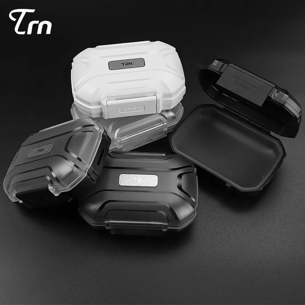 TRN MAG+ Earphone Box With fixing Rope Waterproof Headphones Storage Case Bag For KZ Castor D-Fi ZSN PRO PR3 TRN TANGZU WANER SG